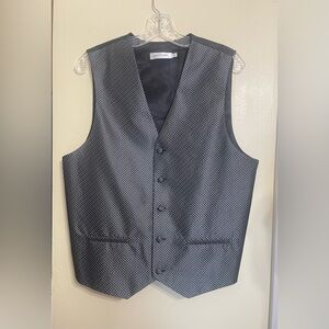 Pierre Cardin Black and Gray Vest small